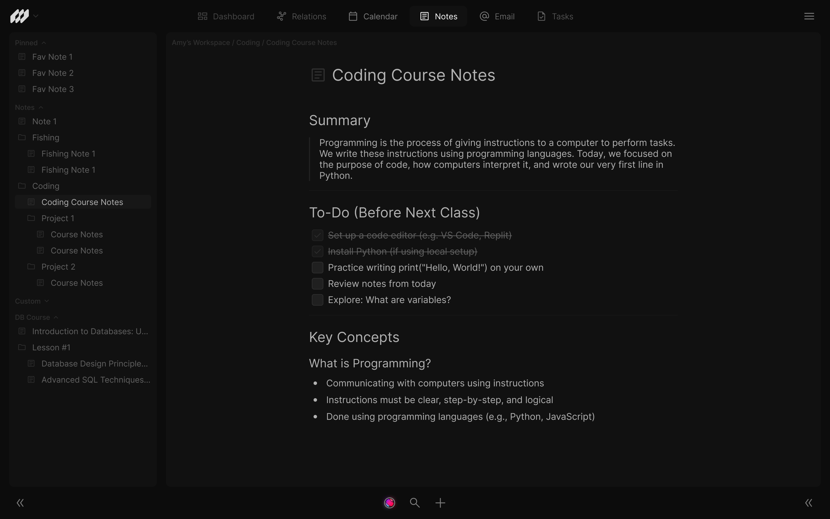 Moduo app interface